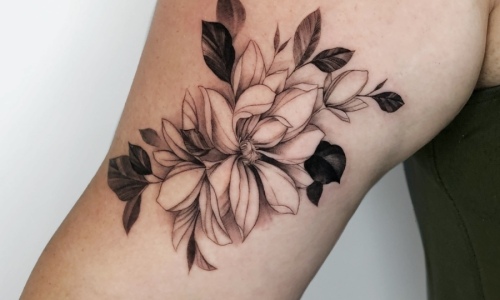 Fine Line Floral Bouqet